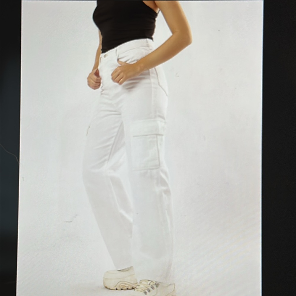 New White Cargo Pants